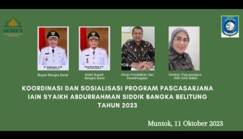Dokumentasi Kegiatan Koordinasi Dan Sosialisasi Program Pascasarjana IAIN Syaikh Abdurrahman Siddik Bangka Belitung di Mentok  Bangka Barat